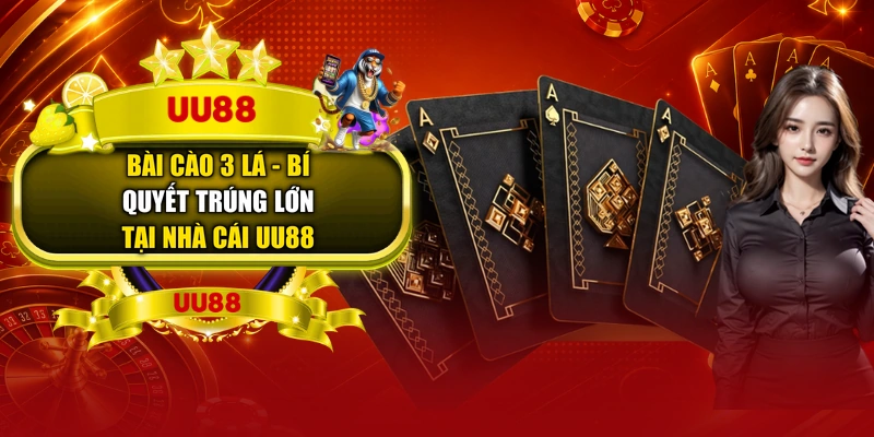 Bài Cào 3 Lá - Bí Quyết Trúng Lớn Tại Nhà Cái UU88